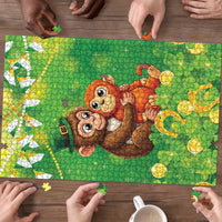 Punch The Monkey St Patrick’s Day Puzzle Lucky Baby Monkey