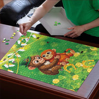 Punch The Monkey St Patrick’s Day Puzzle Lucky Baby Monkey