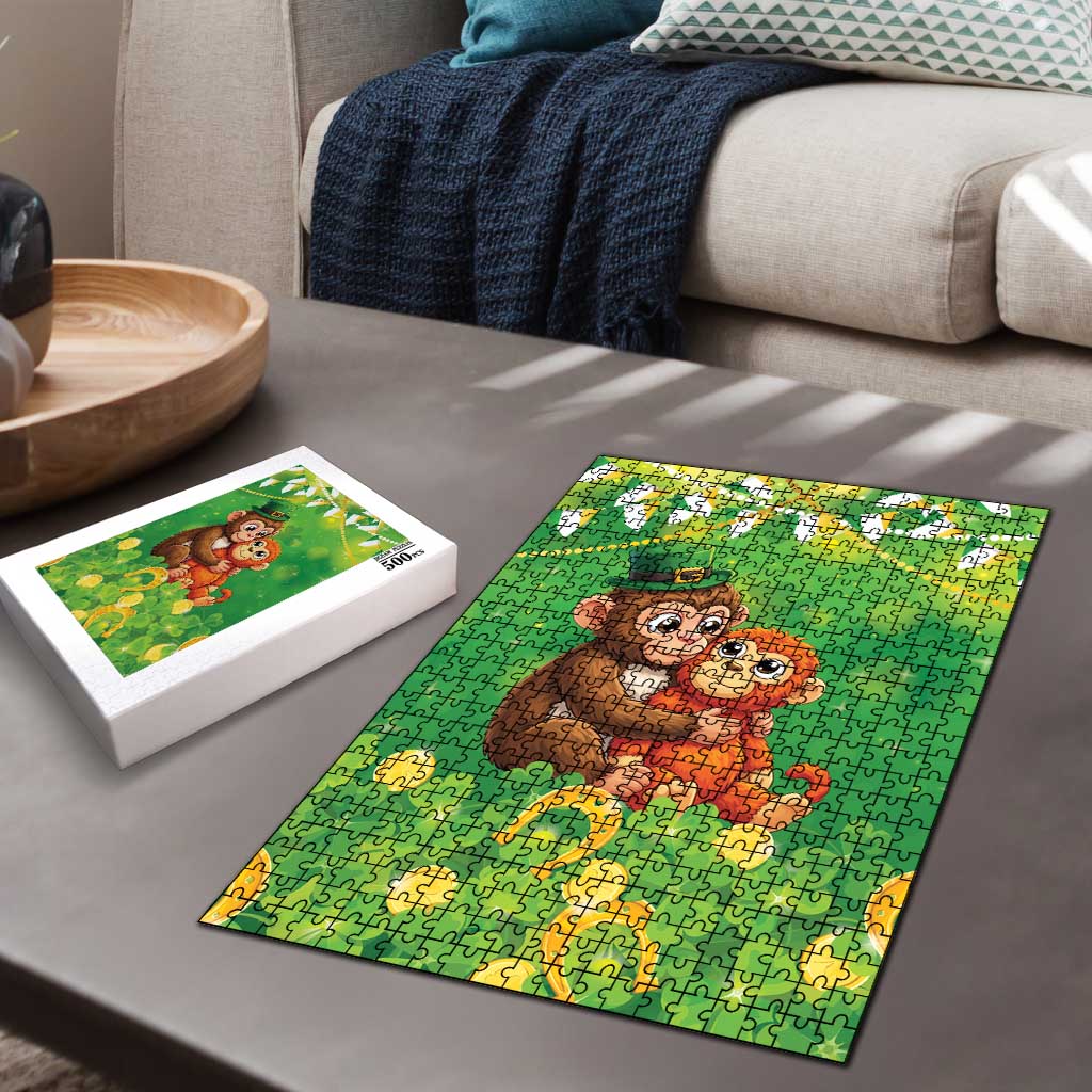 Punch The Monkey St Patrick’s Day Puzzle Lucky Baby Monkey