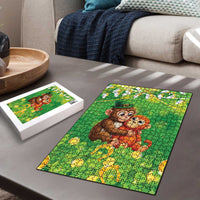 Punch The Monkey St Patrick’s Day Puzzle Lucky Baby Monkey