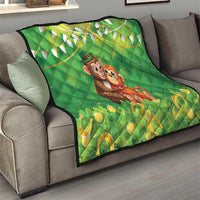 Punch The Monkey St Patrick’s Day Quilt Lucky Baby Monkey