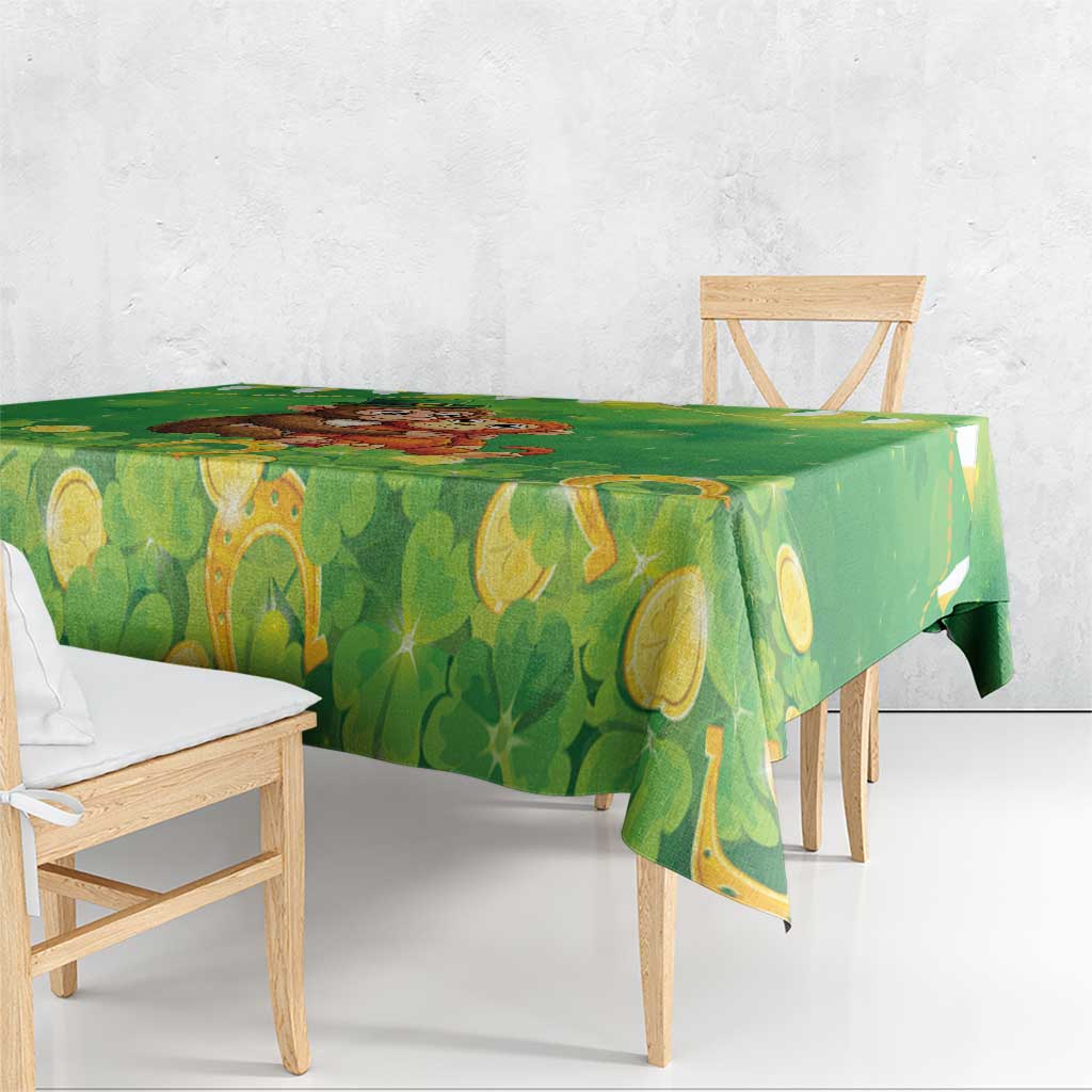 Punch The Monkey St Patrick’s Day Tablecloth Lucky Baby Monkey