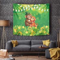 Punch The Monkey St Patrick’s Day Tapestry Lucky Baby Monkey