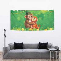 Punch The Monkey St Patrick’s Day Tapestry Lucky Baby Monkey