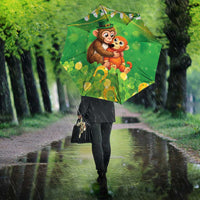 Punch The Monkey St Patrick’s Day Umbrella Lucky Baby Monkey