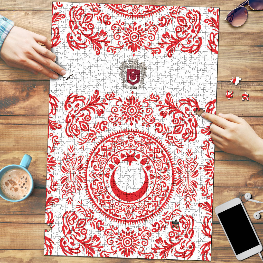 World Football 2026 Turkey Puzzle Crescent Stars Ottoman Baroque Red Version