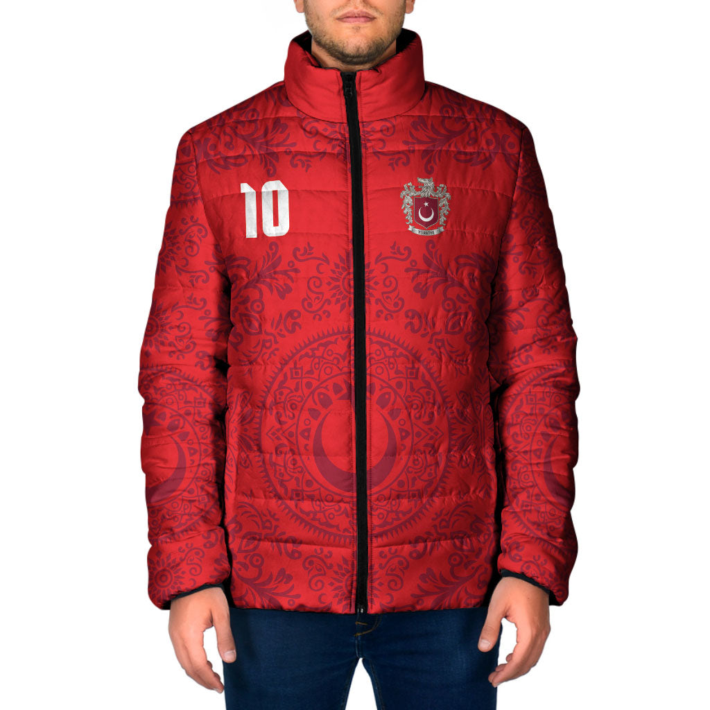 Custom World Football 2026 Turkey Padded Jacket Crescent Stars Ottoman Baroque Pride