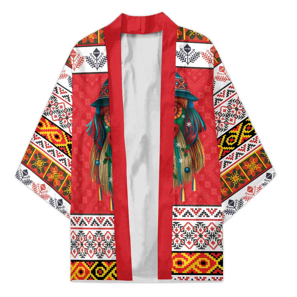 Personalized Romania Christmas Kimono Romanian Folk Mask - Wonder Print Shop