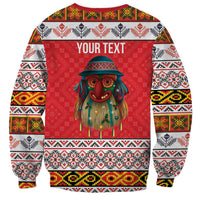 Personalized Romania Christmas Sweatshirt Romanian Folk Mask - Wonder Print Shop