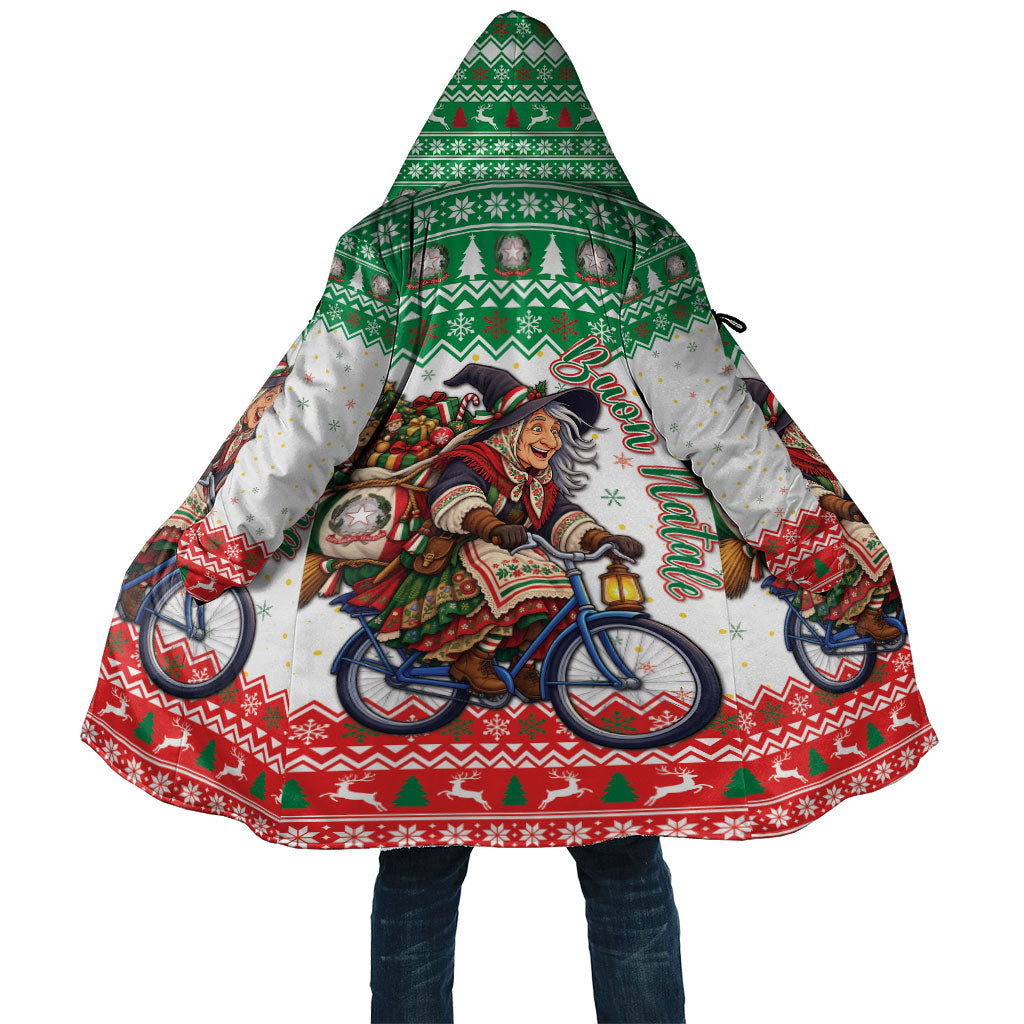 Italy Christmas Cloak La Befana Riding Bicycle