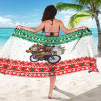 Italy Christmas Sarong La Befana Riding Bicycle
