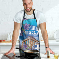 Greece Athens Apron Viola Odorata with Emblem Design - Wonder Print Shop