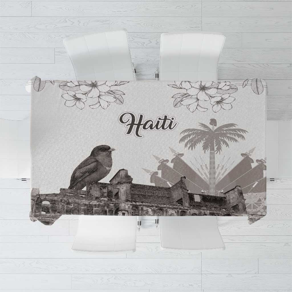 Haiti Citadelle Laferriere Tablecloth Hispaniolan Trogon and Plumeria - Wonder Print Shop