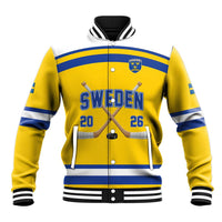 Sweden Ice Hockey Custom Baseball Jacket Go Tre Kronor Champions