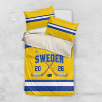 Sweden Ice Hockey Bedding Set Go Tre Kronor Champions