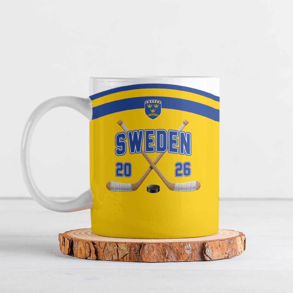 Sweden Ice Hockey Custom Ceramic Mug Go Tre Kronor Champions