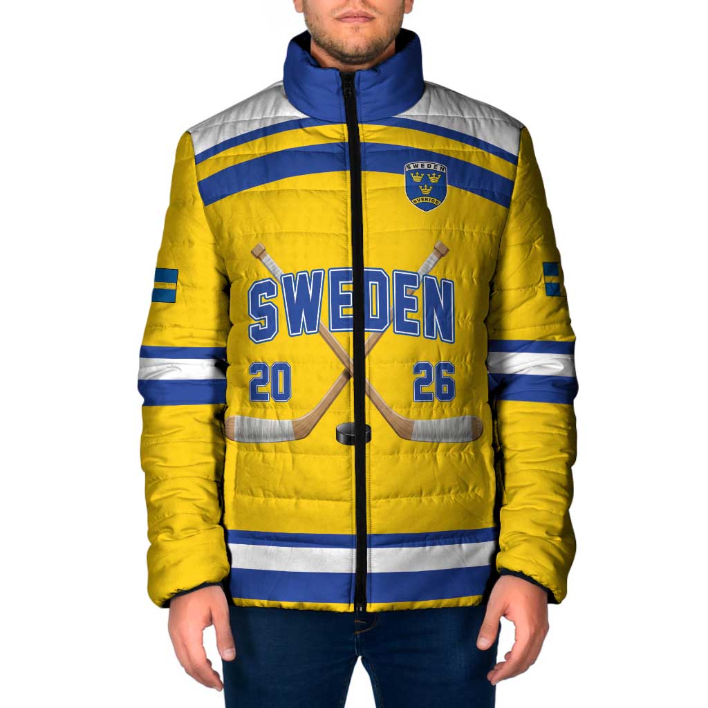 Sweden Ice Hockey Custom Padded Jacket Go Tre Kronor Champions