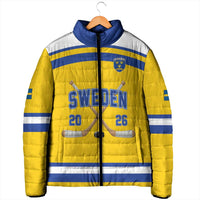 Sweden Ice Hockey Custom Padded Jacket Go Tre Kronor Champions