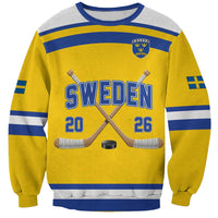 Sweden Ice Hockey Custom Sweatshirt Go Tre Kronor Champions
