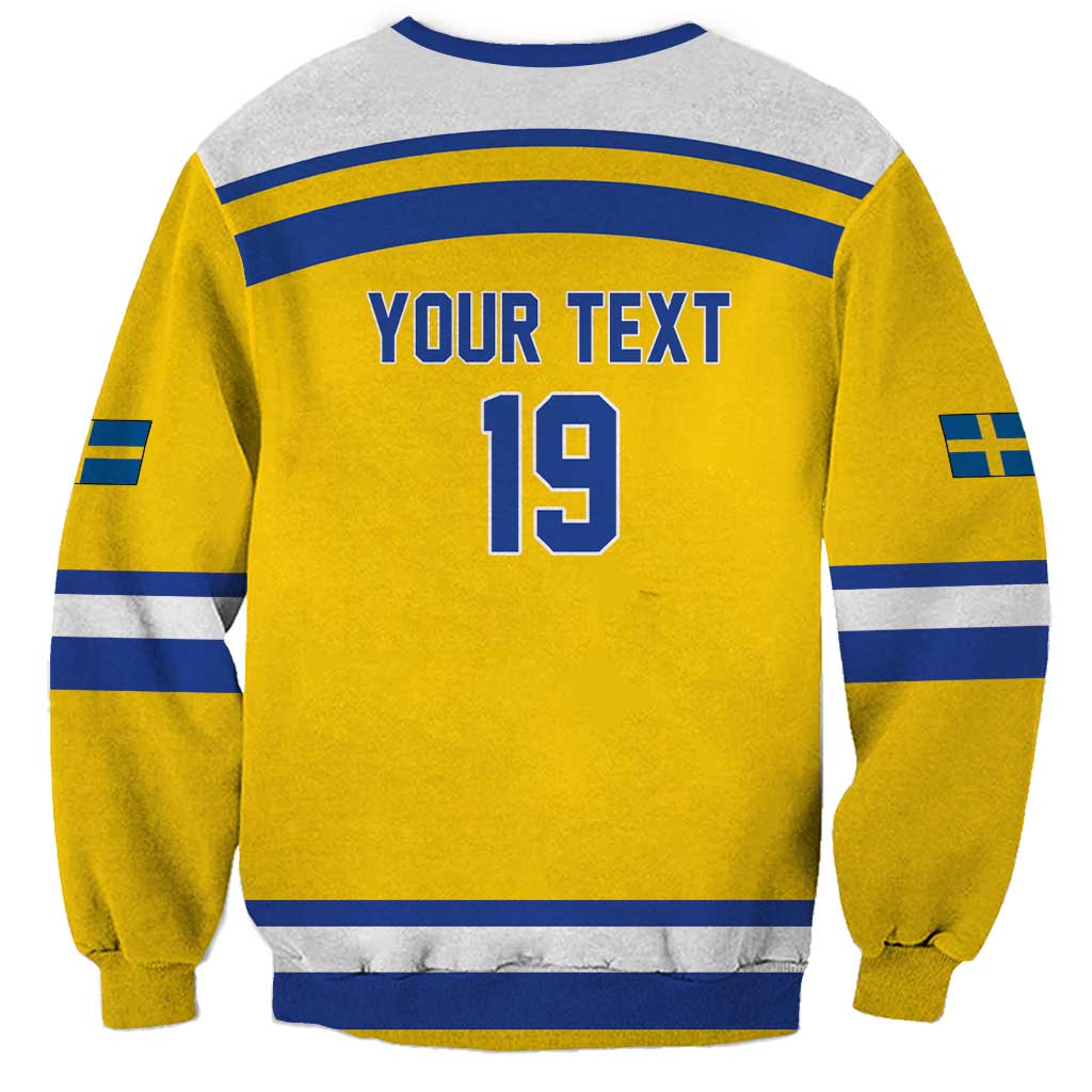 Sweden Ice Hockey Custom Sweatshirt Go Tre Kronor Champions