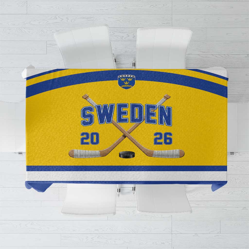 Sweden Ice Hockey Tablecloth Go Tre Kronor Champions