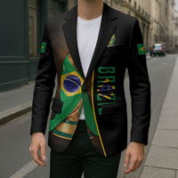 Personalized Brazil Football 2026 Blazer Trophy Flag Pride Art