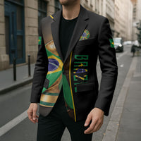 Personalized Brazil Football 2026 Blazer Trophy Flag Pride Art