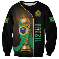 Personalized Brazil Football 2026 Sweatshirt Trophy Flag Pride Art