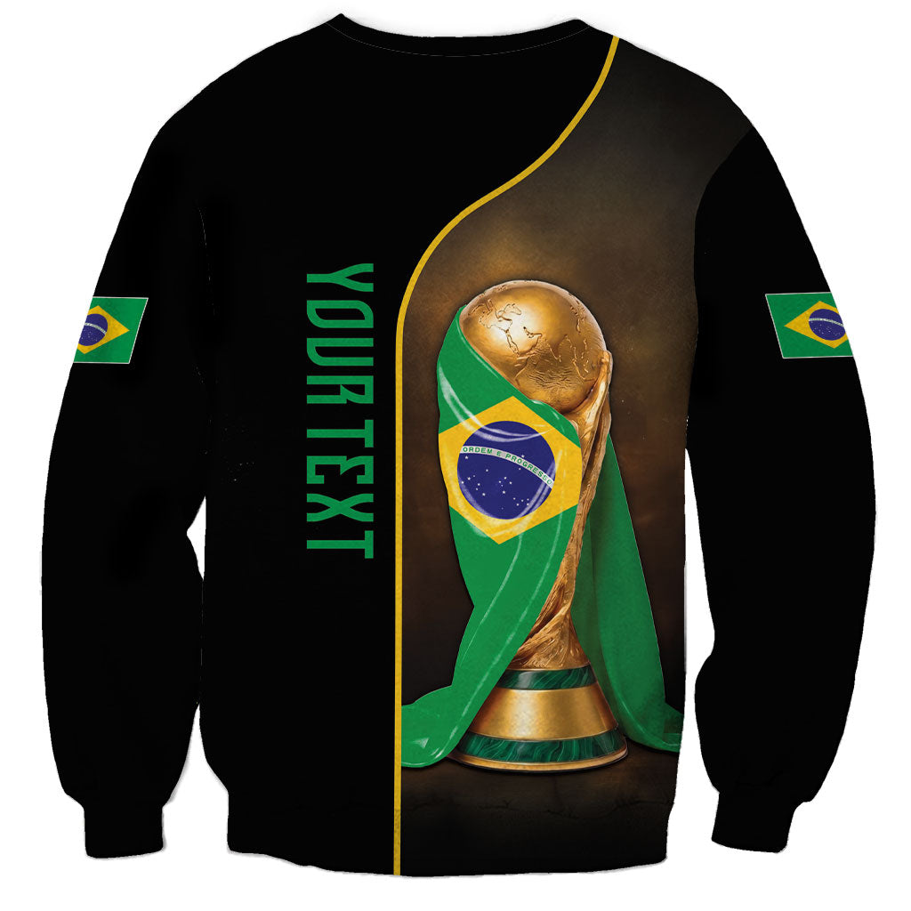 Personalized Brazil Football 2026 Sweatshirt Trophy Flag Pride Art