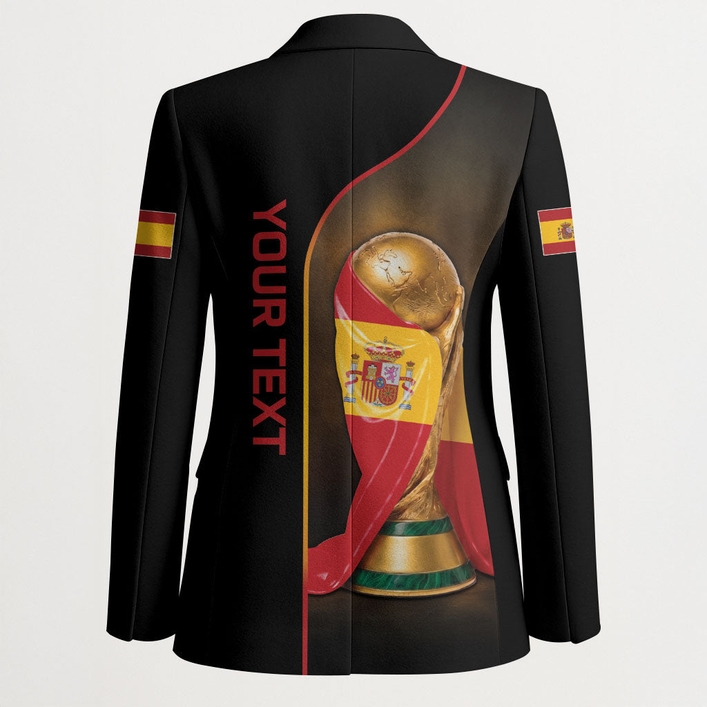 Personalized Spain Football 2026 Blazer Trophy Flag Pride Art