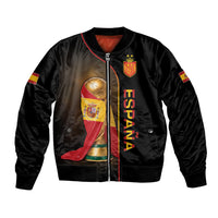Personalized Spain Football 2026 Bomber Jacket Trophy Flag Pride Art