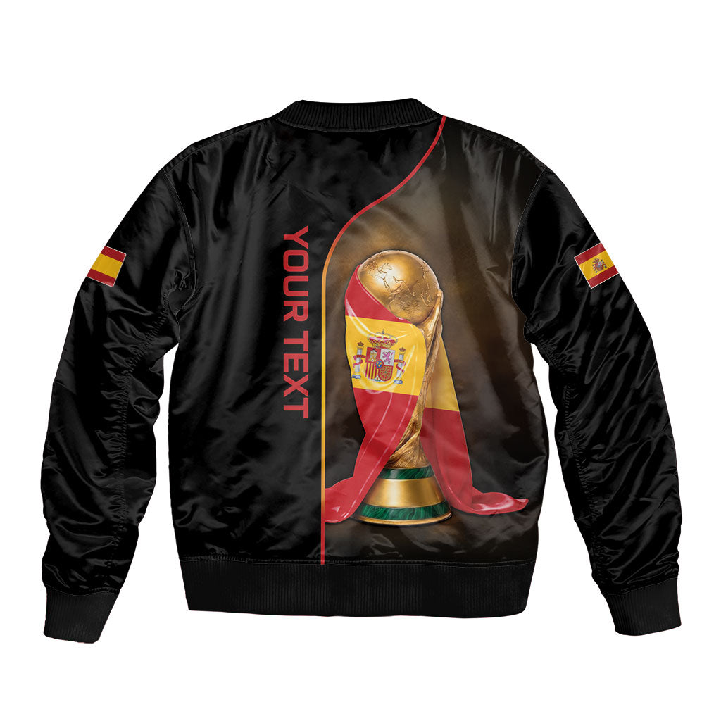 Personalized Spain Football 2026 Bomber Jacket Trophy Flag Pride Art