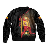 Personalized Spain Football 2026 Bomber Jacket Trophy Flag Pride Art