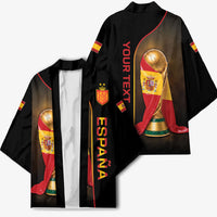 Personalized Spain Football 2026 Kimono Trophy Flag Pride Art