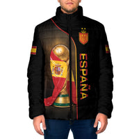 Personalized Spain Football 2026 Padded Jacket Trophy Flag Pride Art