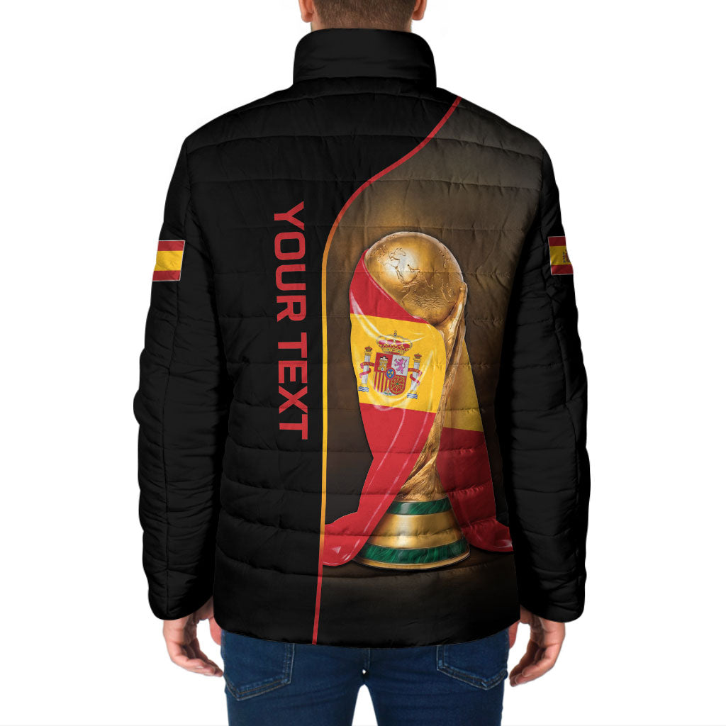 Personalized Spain Football 2026 Padded Jacket Trophy Flag Pride Art
