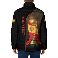 Personalized Spain Football 2026 Padded Jacket Trophy Flag Pride Art