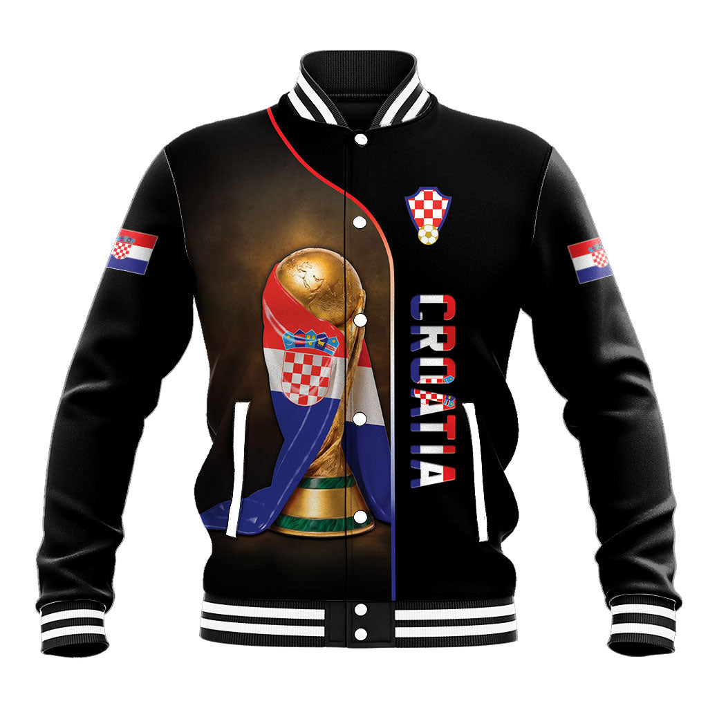 Personalized Croatia Football 2026 Baseball Jacket Trophy Flag Pride Art