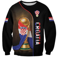 Personalized Croatia Football 2026 Sweatshirt Trophy Flag Pride Art
