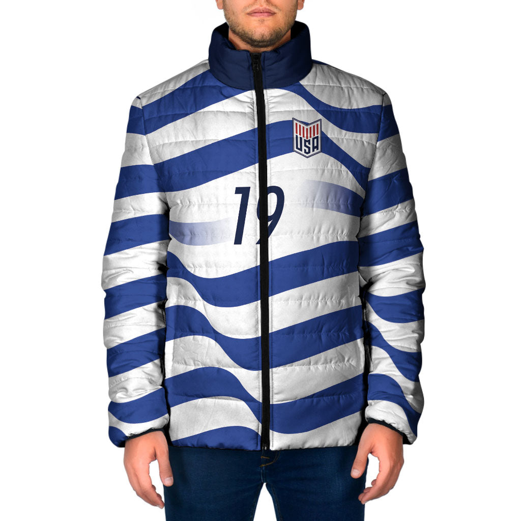 Custom World Football 2026 USA Padded Jacket Stars Stripes Football Supporter