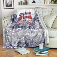 Norway Football Blanket Ro Ro Ro Viking Glory