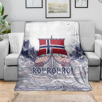 Norway Football Blanket Ro Ro Ro Viking Glory
