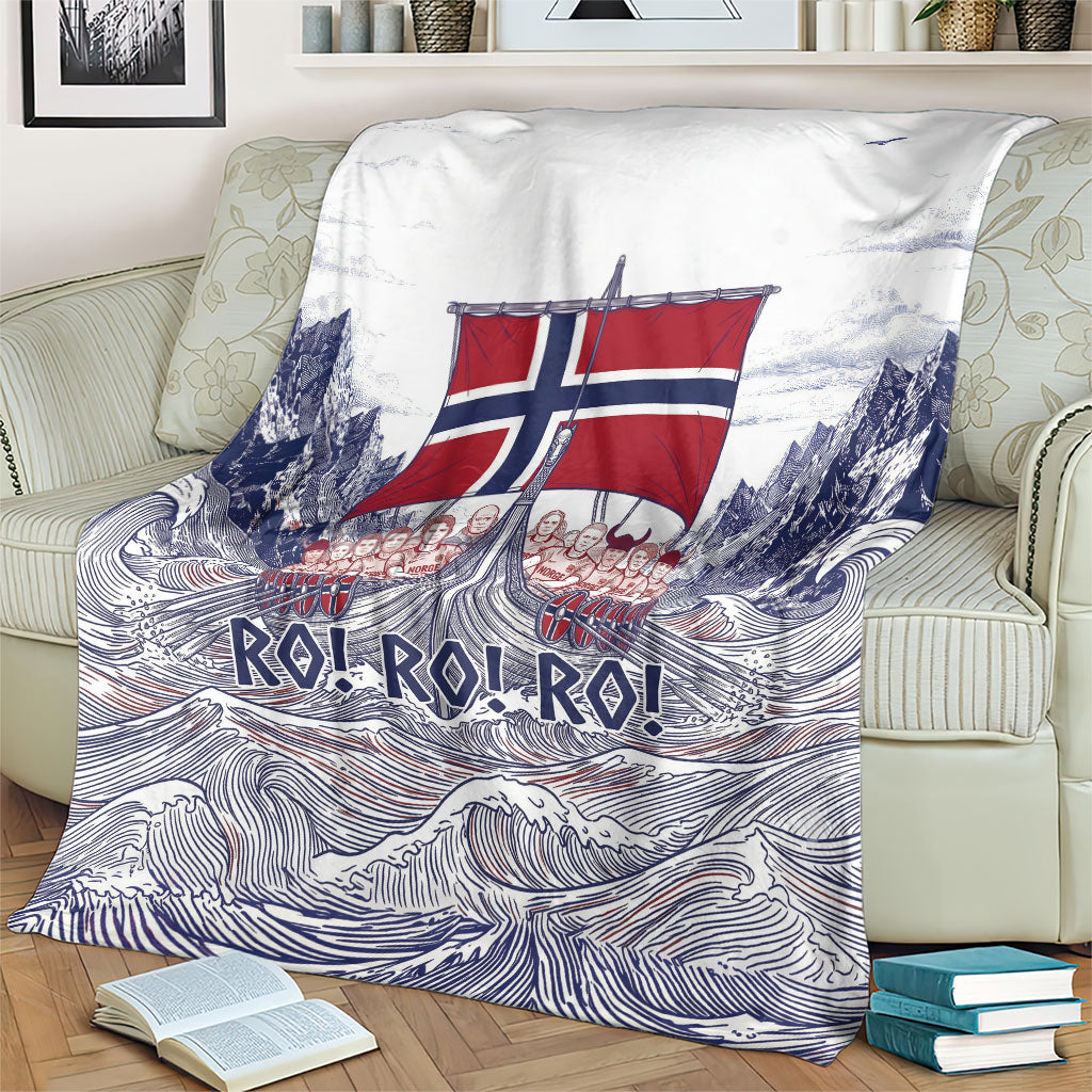 Norway Football Blanket Ro Ro Ro Viking Glory
