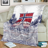 Norway Football Blanket Ro Ro Ro Viking Glory