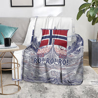 Norway Football Blanket Ro Ro Ro Viking Glory