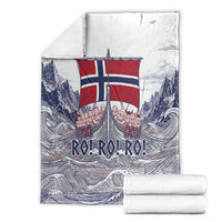 Norway Football Blanket Ro Ro Ro Viking Glory
