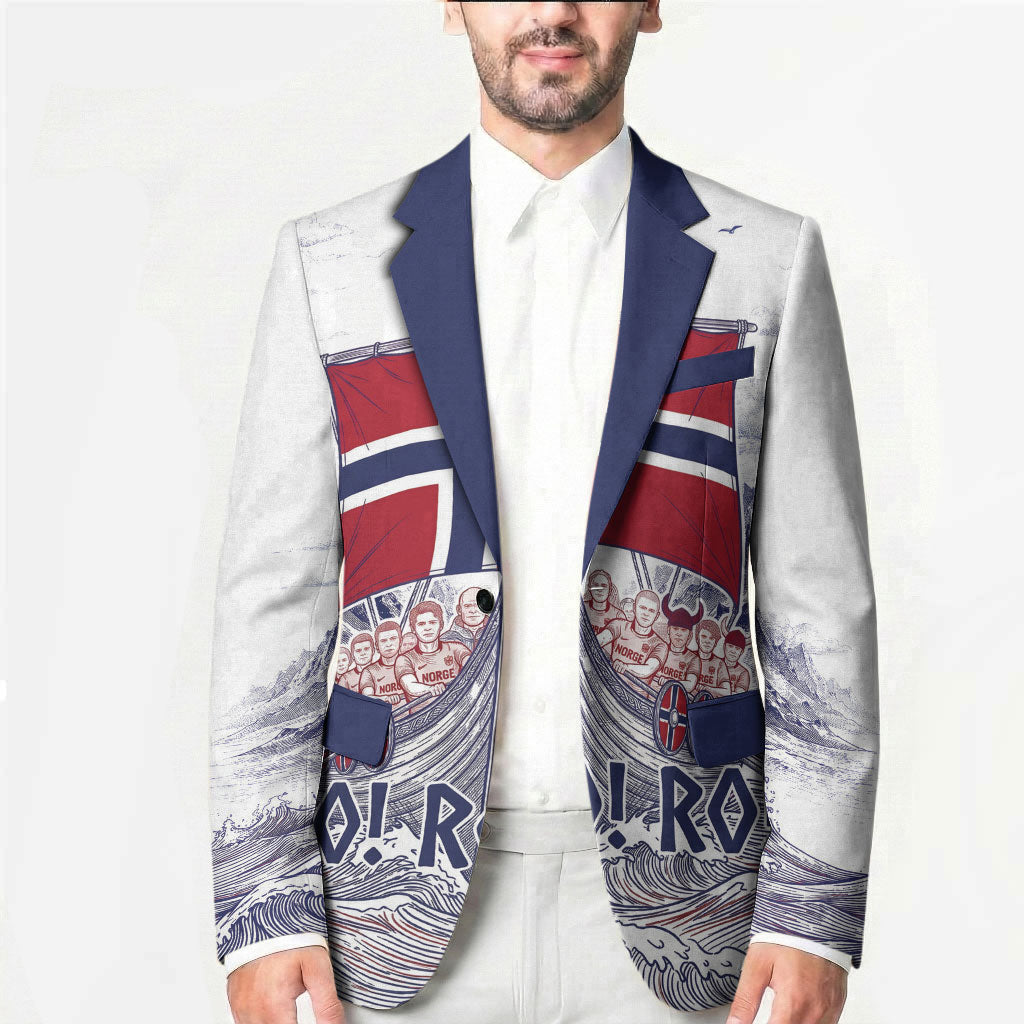 Custom Norway Football Blazer Ro Ro Ro Viking Glory