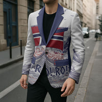 Custom Norway Football Blazer Ro Ro Ro Viking Glory