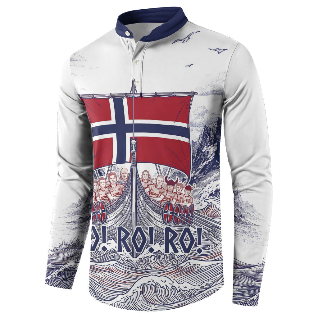 Custom Norway Football Button Sweatshirt Ro Ro Ro Viking Glory