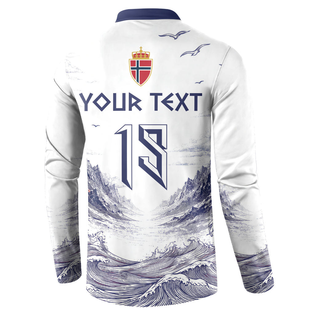 Custom Norway Football Button Sweatshirt Ro Ro Ro Viking Glory